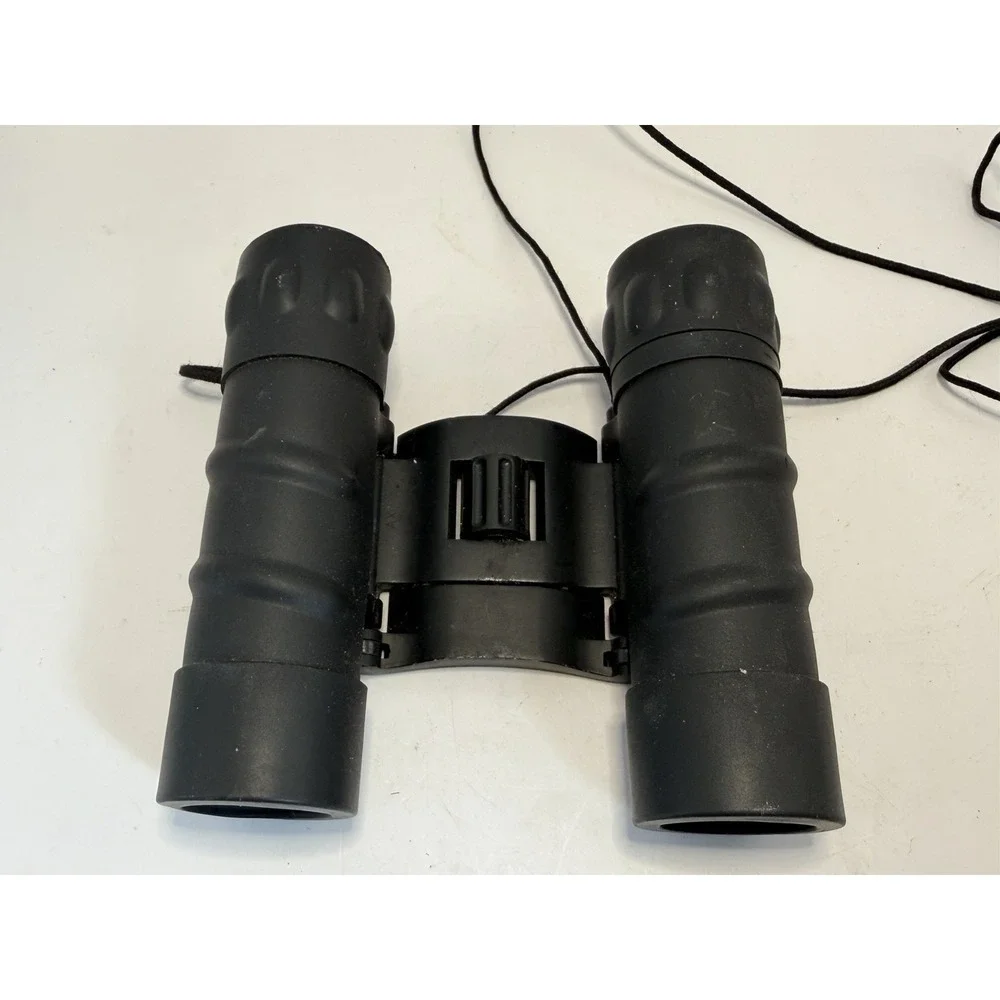 Tasco 10x25 Compact Folding Binoculars Fully Coated Optics Black